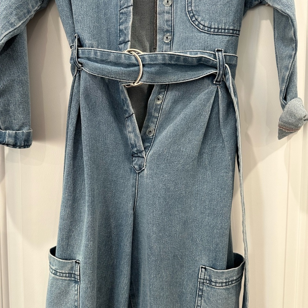 ASOS Light Blue Denim Jumpsuit - Picture 2 of 4